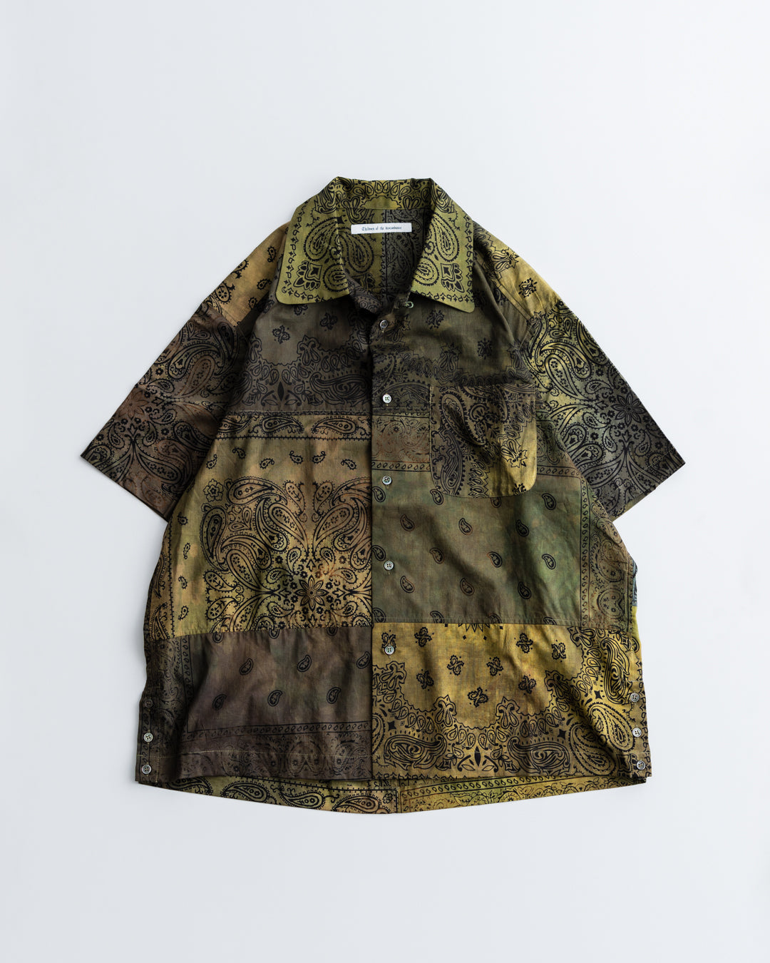 Children of the discordance / BANDANA PATCH WORK SS SHIRT -Sun Fade-